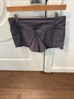 lululemon athletica Women's Dark Gray Athletic Skort Shorts